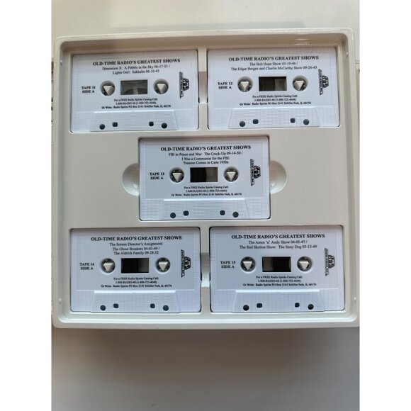 Old-Time Radio's Greatest Shows 20 Audio Cassette Set 60 Programs 30 Hours - Picture 4 of 5